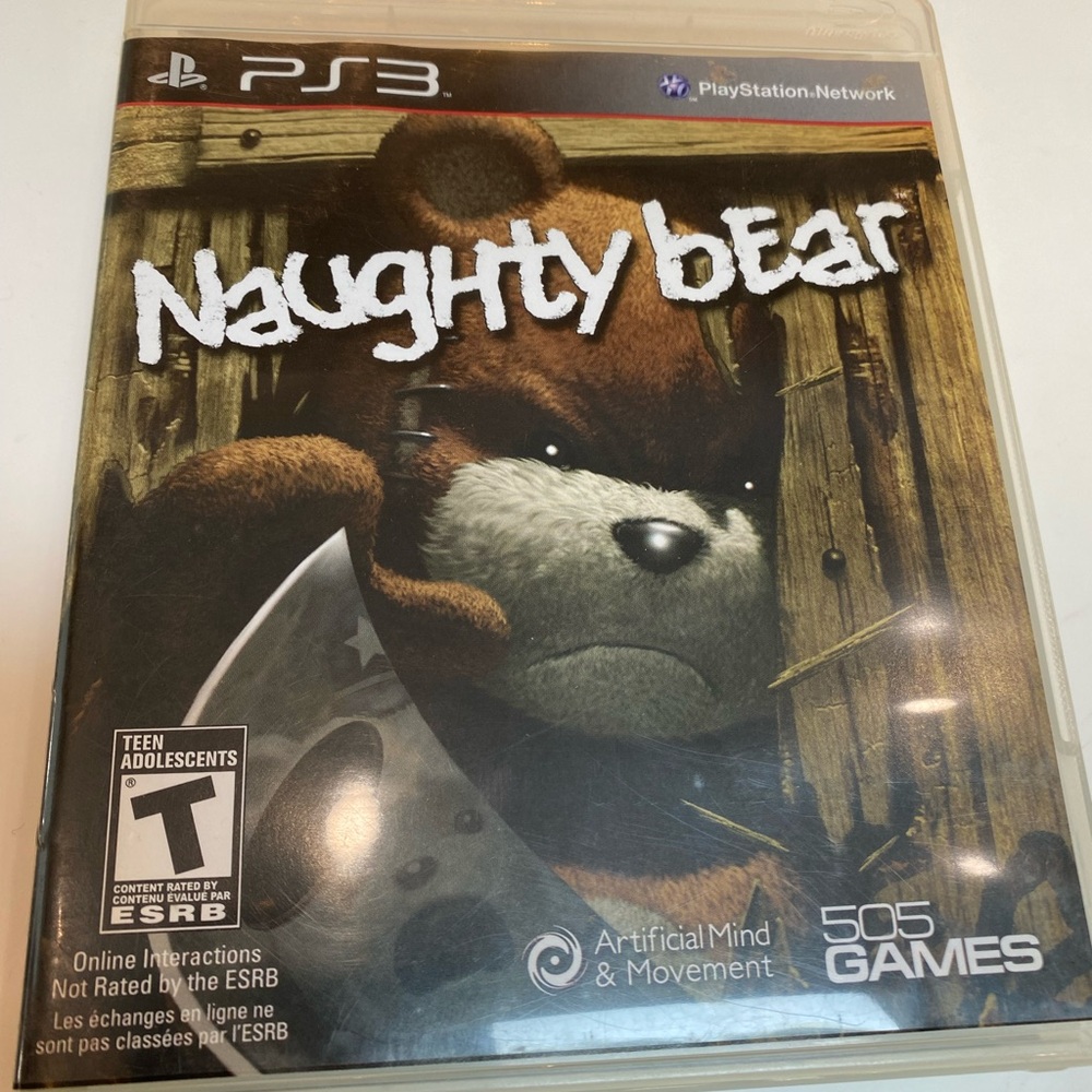Sony PS3 Naughty Bear Video Game - Harder to Find Gamr